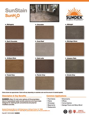 water based stain colors