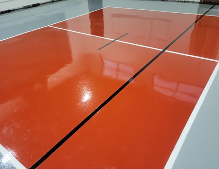 epoxy pickleball court