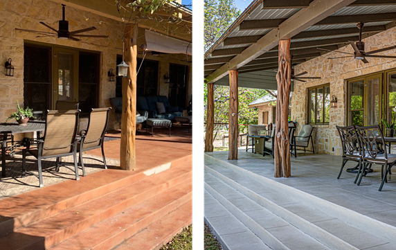 Vineyard patio refinishing